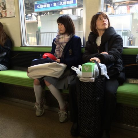 W pociągu w Japonii, fot. Beata Pawlikowska