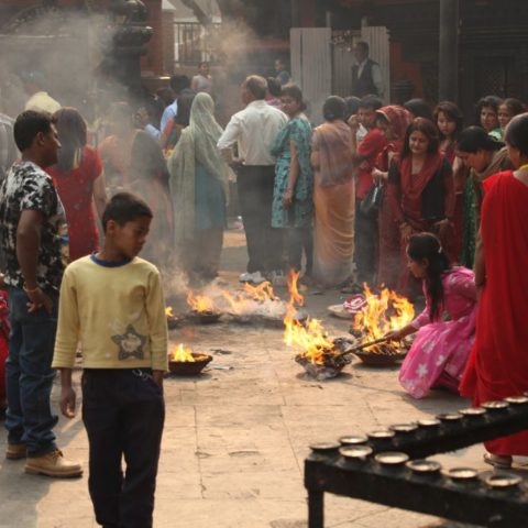 W hinduistycznej świątyni w Kathmandu, fot. Beata Pawlikowska