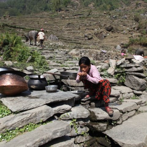 Podczas wędrówki w okolicach Annapurny w Nepalu, fot. Beata Pawlikowska