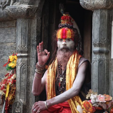 Sadhu, hinduistyczny kapłan, asceta, który wyrzekł się dóbr materialnych fot. Beata Pawlikowska