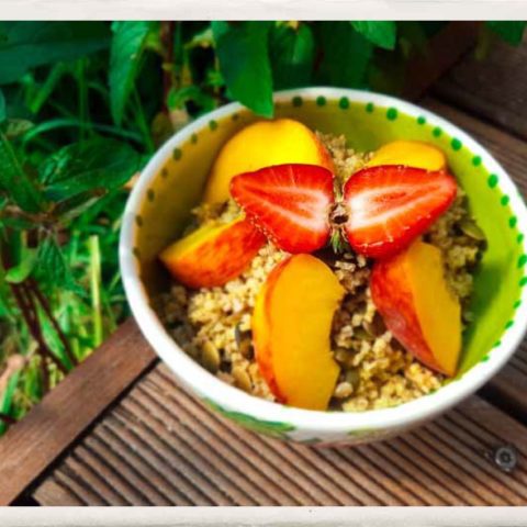 Brzoskwiniowe śniadanie dla zmarzniętych, fot. Beata Pawlikowska