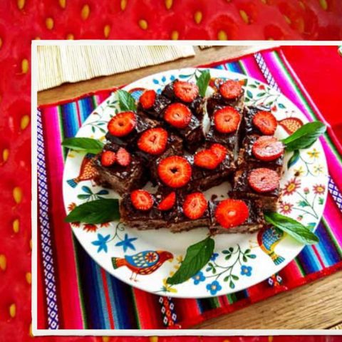 Ciasto truskawkowe z czekoladą,  fot. Beata Pawlikowska