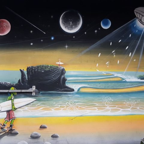 Mural w El Tunco,  fot. Beata Pawlikowska