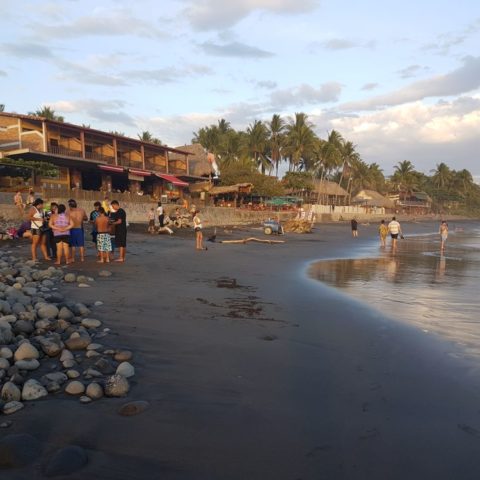 Plaża w El Tunco,  fot. Beata Pawlikowska