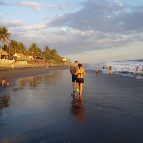 Plaża w El Tunco,  fot. Beata Pawlikowska