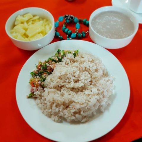 Czerwony ryż, odmiana, która rośnie tylko w Bhutanie, fot. Beata Pawlikowska