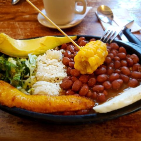 Narodowe danie Kolumbii (w wersji wege), fot. Beata Pawlikowska