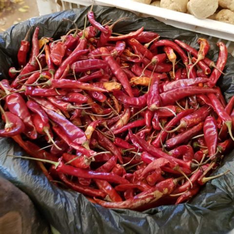 Papryczki na targowisku, fot. Beata Pawlikowska