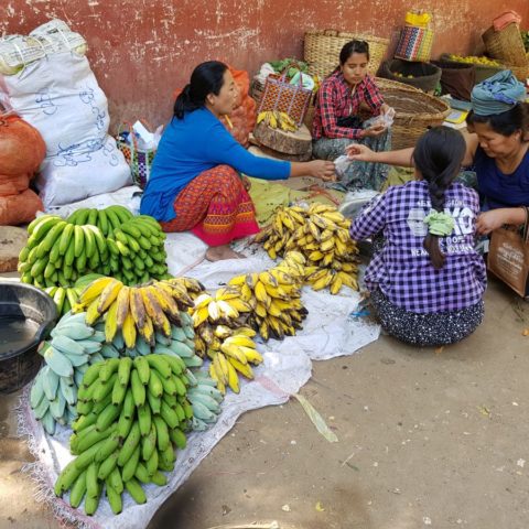 Banany na targowisku, fot. Beata Pawlikowska