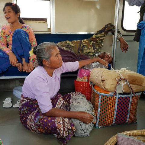 W pociągu,  fot. Beata Pawlikowska