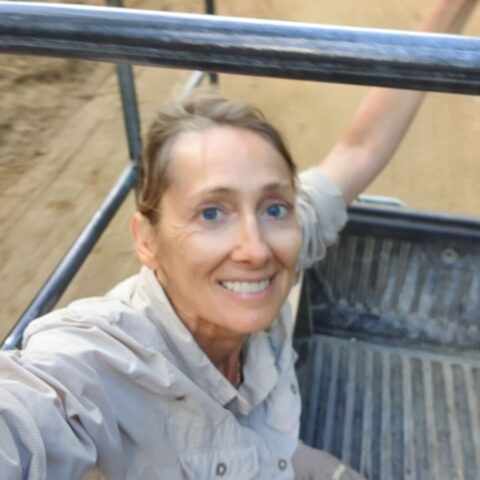 Na pace samochodu w drodze powrotnej do wioski.