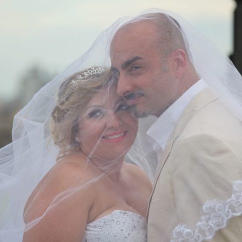 Nowożeńcy w Szanghaju, Chiny.