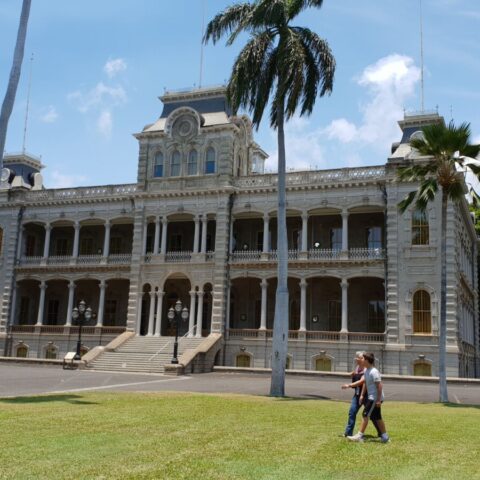 Pałac królowej Lili’uokalani w Honolulu na Hawajach.