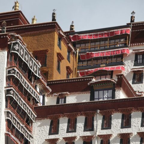 Pałac Potala, zimowa siedziba Dalajlamy w Tybecie.